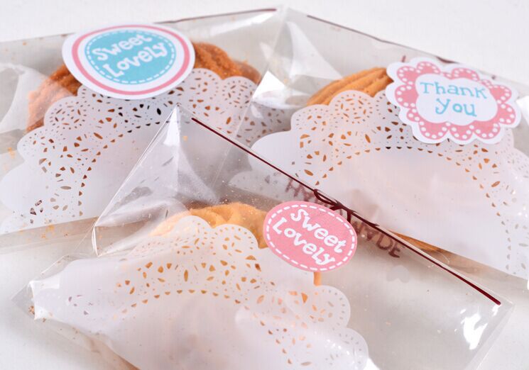 ไอเดียสำหรับการพิมพ์ สติ๊กเกอร์ฉลากสินค้า // สไตล์การออกแบบ ดีไซน์แบบสีหวานๆ ดูน่ามองทันสมัย ฉลากไว้ใช้สำหรับ แปะกับห่อคุกกี้,ห่อขนม
