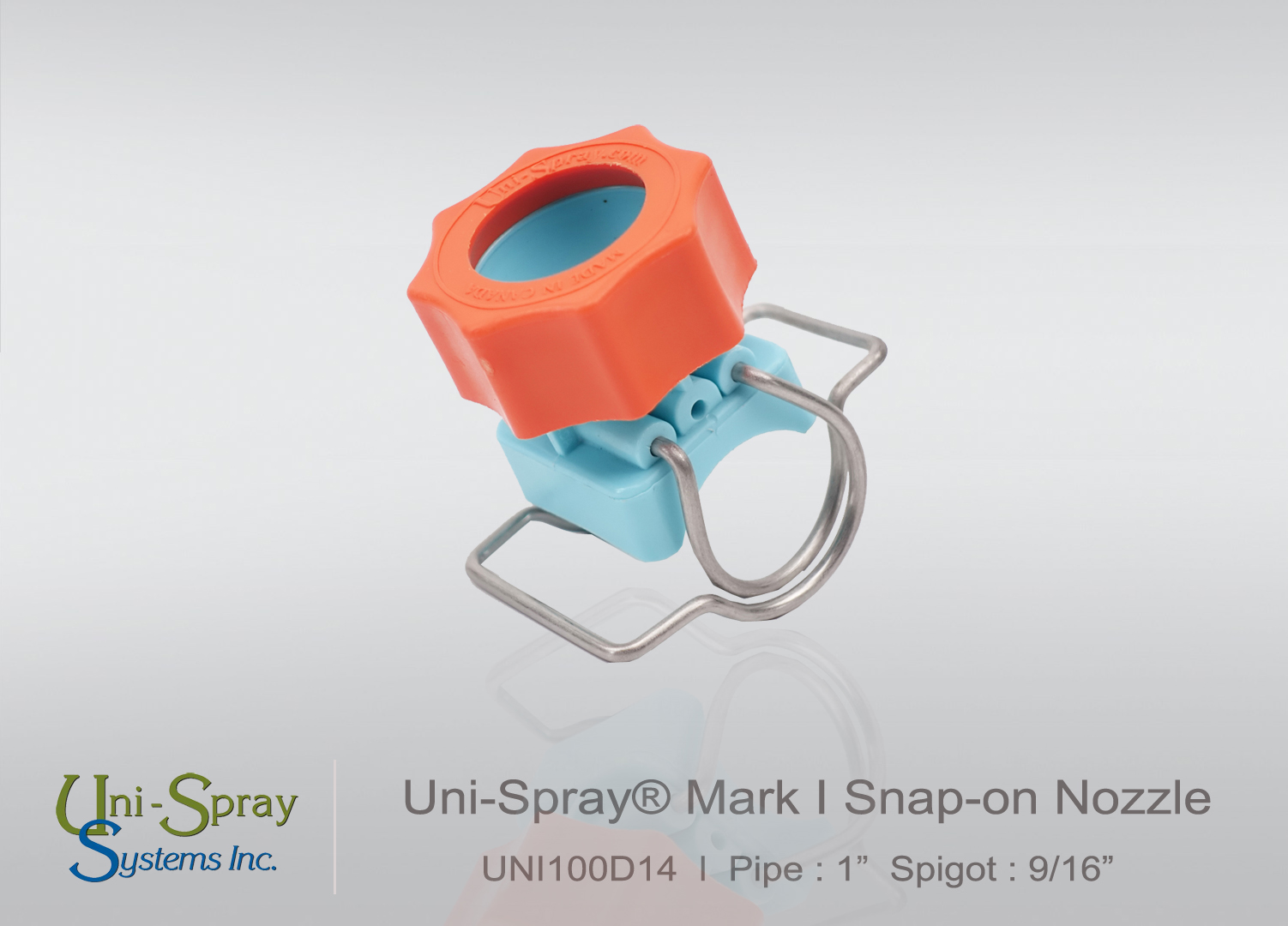 MARK-I Nozzle Body Clamp 1" หัวฉีดพ่นน้ำอุตสาหกรรม พลาสติกโพลีโพรพิลีน