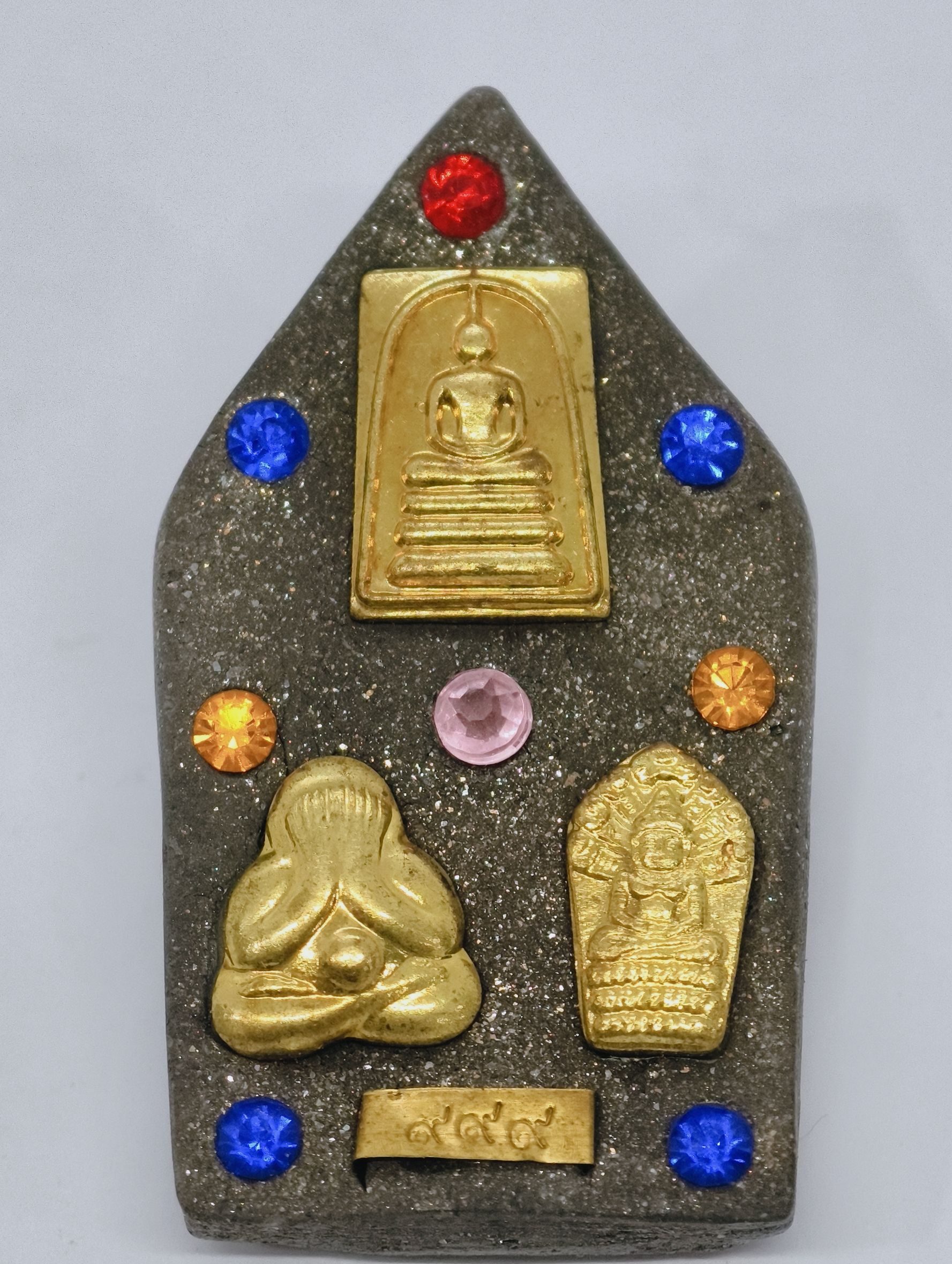 หลวงปู่มหาศิลา สิริจันโท พระผง ขุนแผน รุ่น รวมแร่กายสิทธิ์ พุทธาภิเษก 2 วาระ KA2448