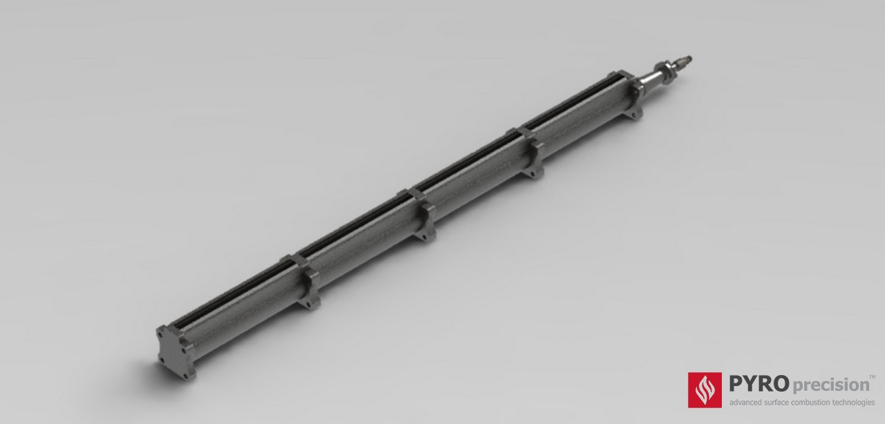 หัวเตาแก๊ส ตรงยาว LD305-ST-4 Liear Modular Tank Heating Burner ความยาวโมดูล 30ซม - 3.0ม กำลัง 6-60 กิโลวัตต์ สำหรับถังต้มถังต้มอุตสาหกรรมทรงสี่เหลี่ยม