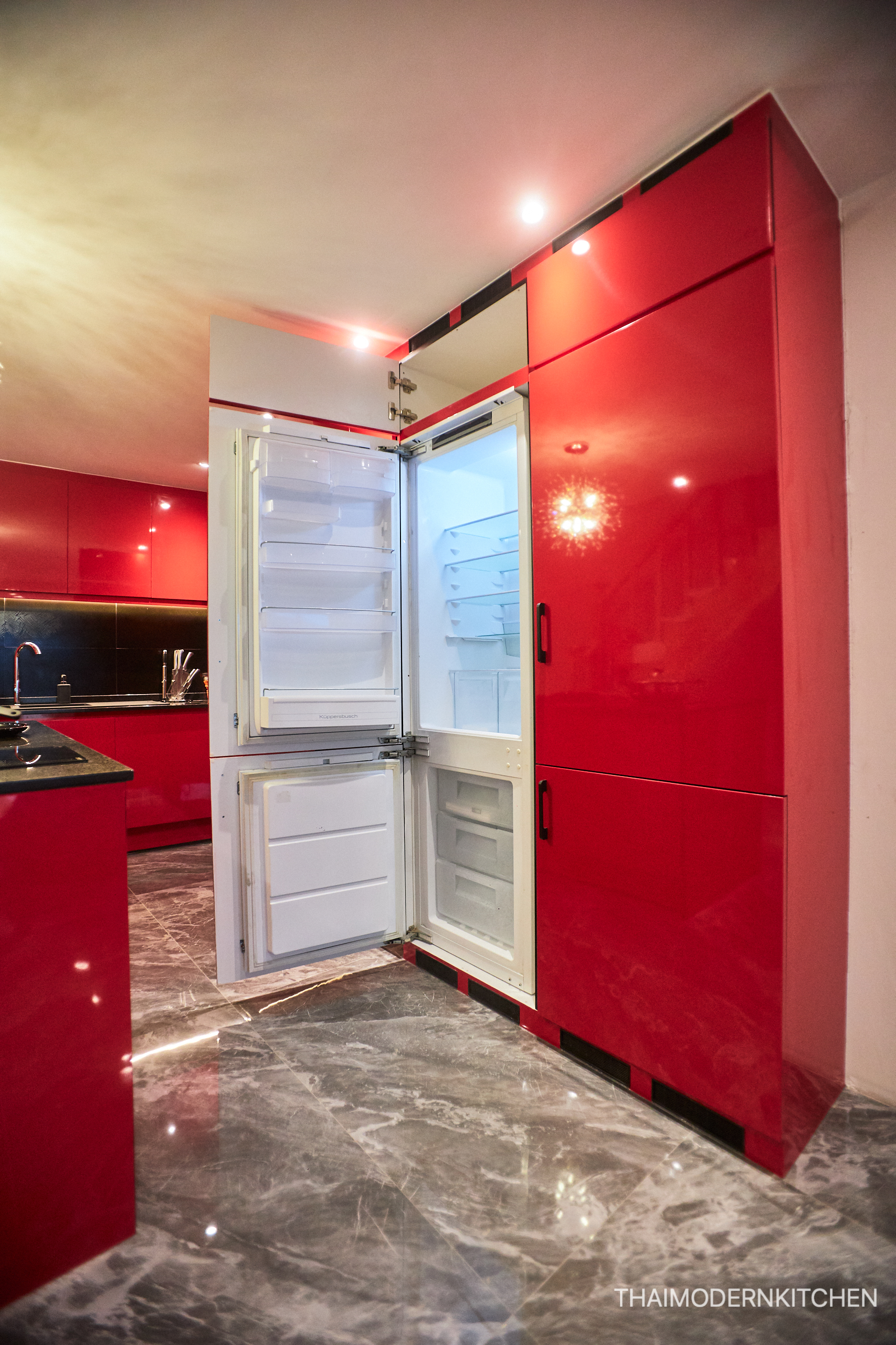 ครัวบิ้วอิน บ้านคุณหญิง ราคา 170,000- 3.8+2 ตู้บน+ล่าง (รวมตู้สูง) 1.5 island ลึก 80 cm