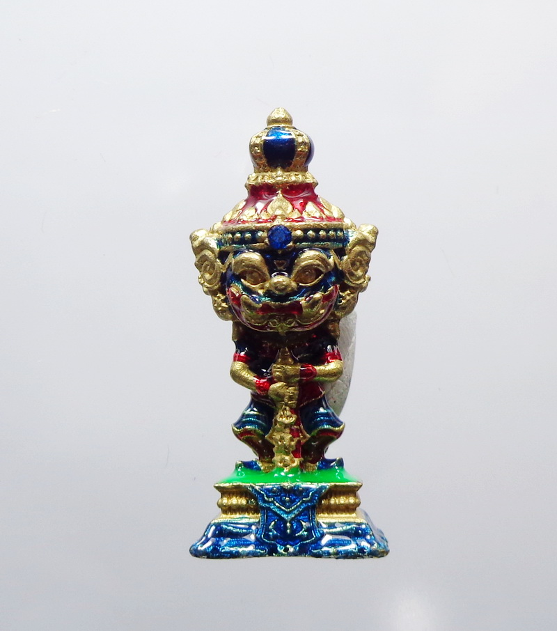 หลวงปู่บุดดา วัดป่าใต้พัฒนา ท้าวเวสสุวรรณ บันดาลทรัพย์ ลงยา (AB2322)