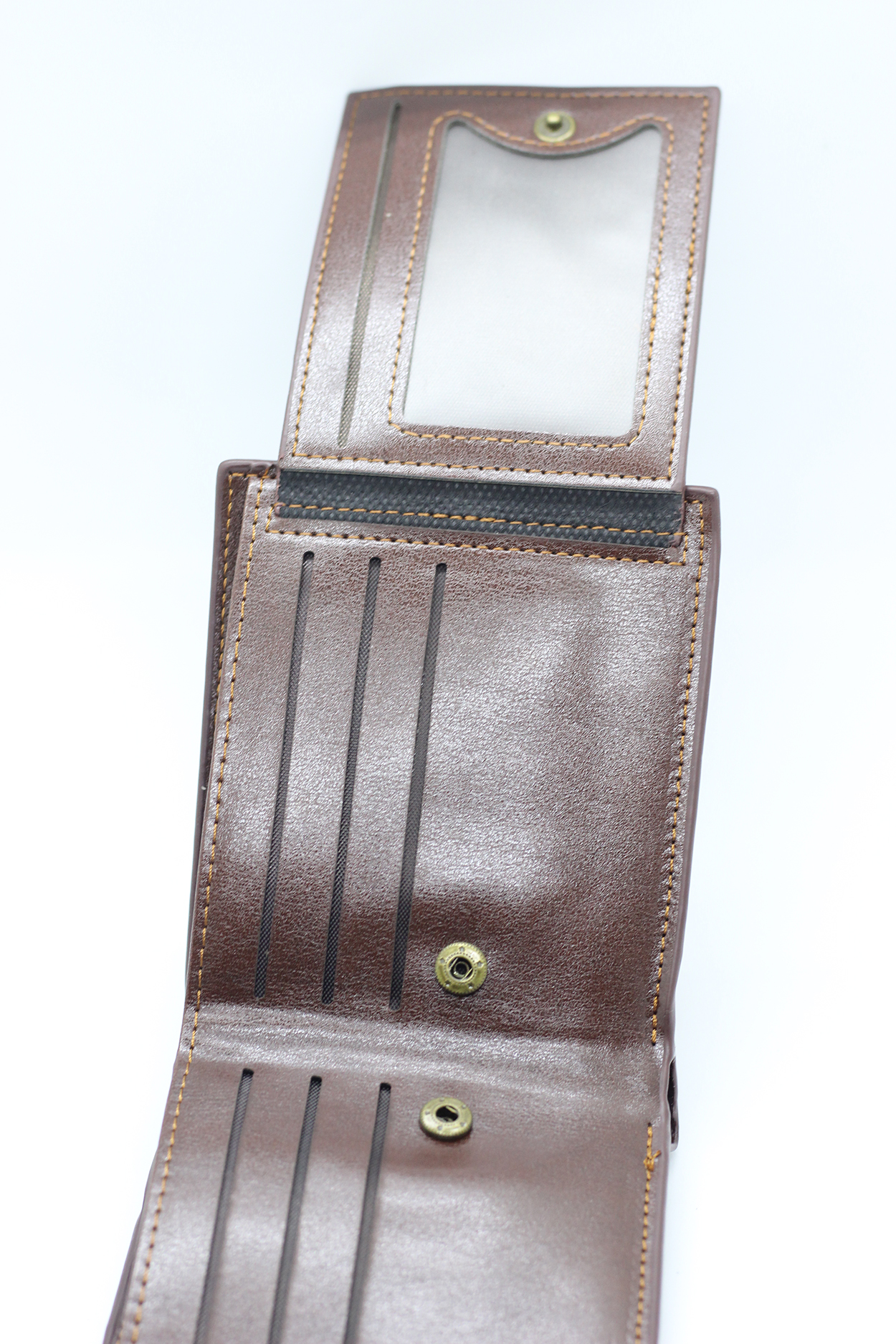 กระเป๋าสตางค์ผู้ชาย MS-231 [สีน้ำตาล มีซิป]