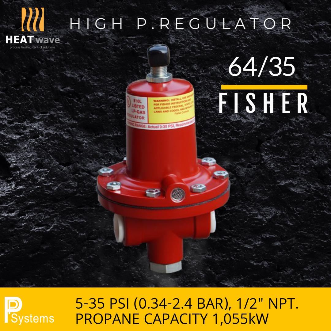 FISHER High Pressure Regulator 1/2" (5-35PSI) l หัวปรับแรงดัน ชนิดแรงดันสูง