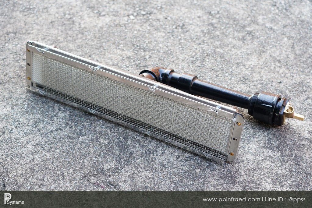 หัวเตาอินฟราเรด KOMPAC MK-1602 6.3kW ชนิดเหล็กหล่อ ขนาด 570x130x170