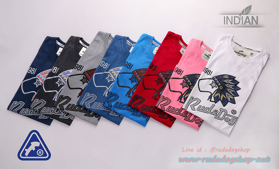 เสื้อยืด rudedog รุ่น INDIAN ( อินเดียน ) Size S