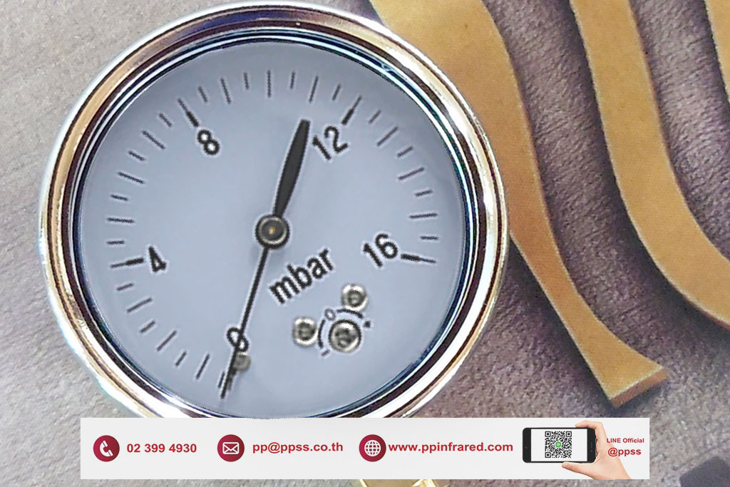 HEATWAVE Pressure Gauge 0-16 mbar l เกจวัดแรงดันแก๊สช่วงแรงดันต่ำ