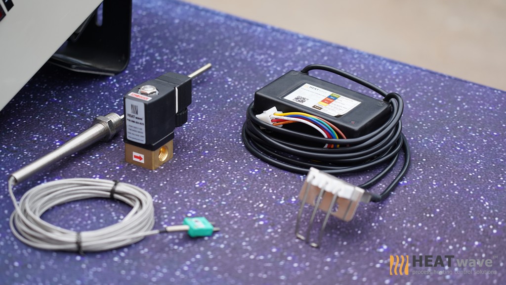 POWDER COATING CTRL MODULE FOR 6 BURNERS, 300x450x150 STEEL BOX, DIGITAL TEMP. CONTROLLER "FOTEK" TAIWAN, OMRON TIMER VERSION.2