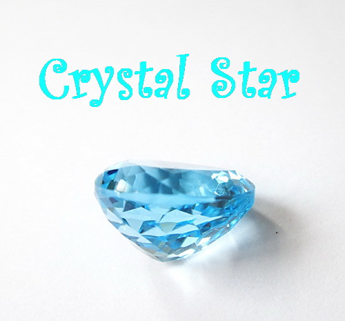 สวิสบลูโทปาซ รูปหัวใจ