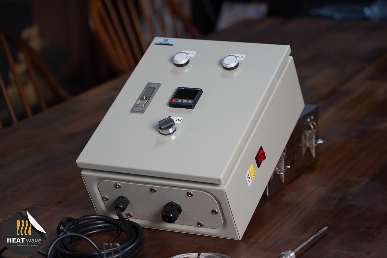 AM SERIES TEMP. CONTROL MODULE 1 ZONE 2 BURNERS, 280x350x150 UPGRADE! STEEL BOX, DIGITAL TEMP. CONTROLLER "FOTEK" TAIWAN [VERSION 2]