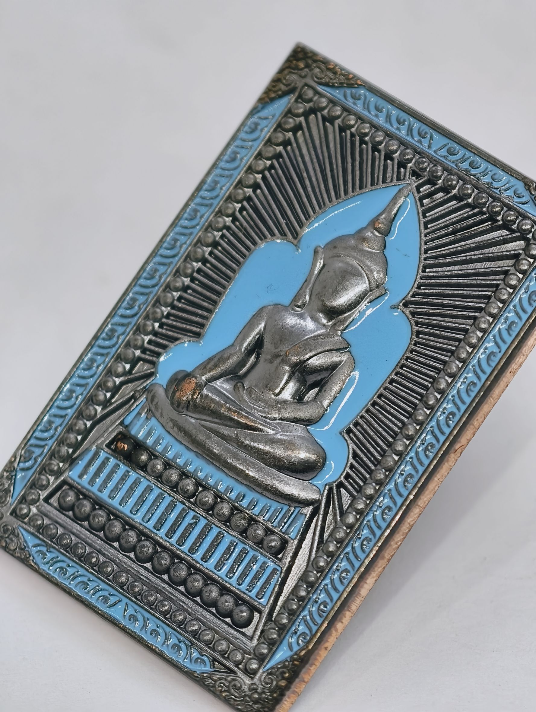 หลวงปู่มหาศิลา พระสมเด็จแหวกม่าน วัดโพธิ์ศรีสะอาด ปี 2567 ลงยา KA3997