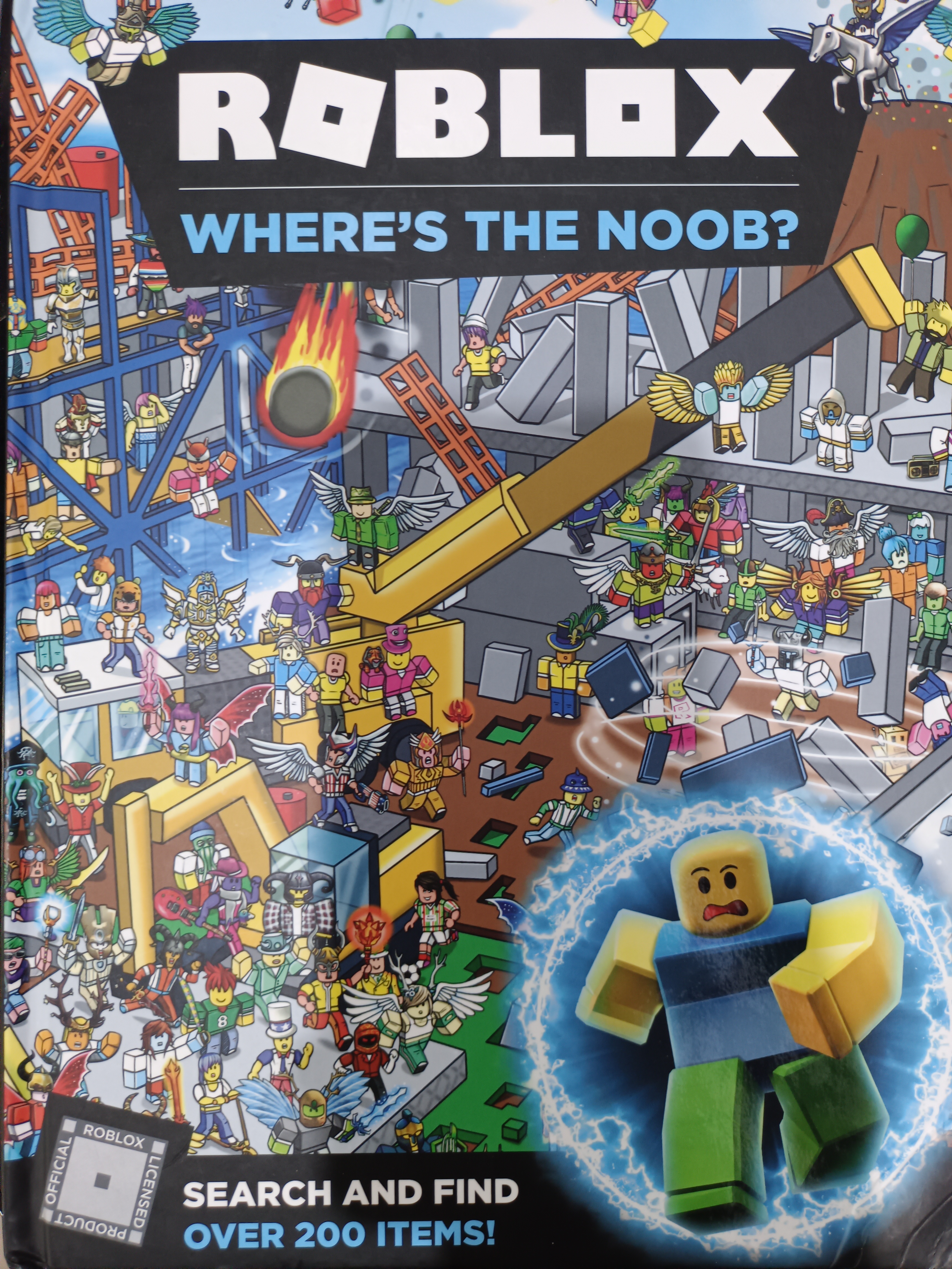 หนังสือภาษาอังกฤษ ROBLOX WHERE'S THE NOOB? SEARCH AND FIND BOOK (*ตำหนิ มุมหนังสือด้านขวาล่างยับ)