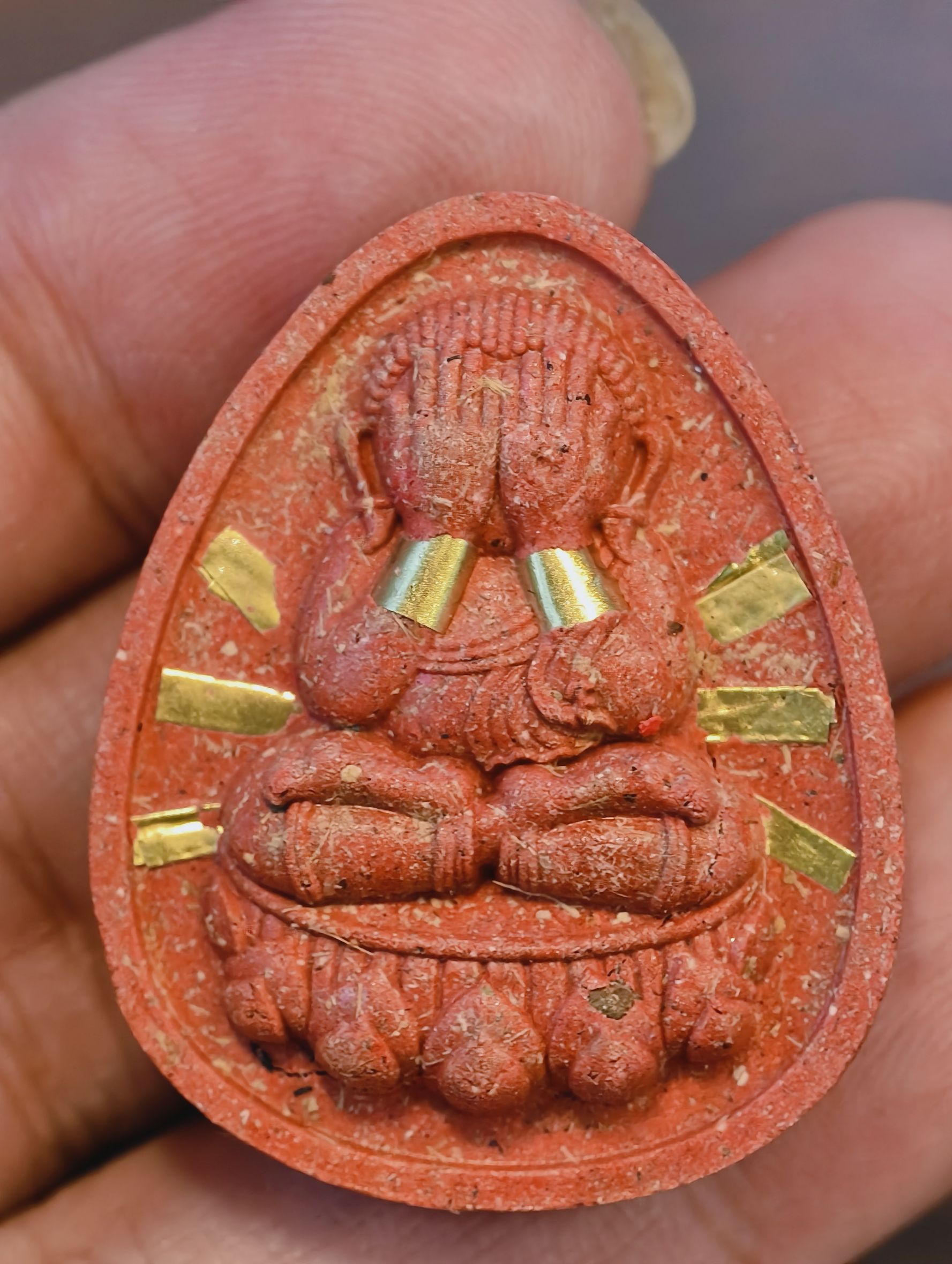 หลวงปู่มหาศิลา ครูบาโชคชัย พระปิดตา จินดามณี รุ่นแรก นำฤกษ์ ตะกรุดทอง 6ดอก KA4224