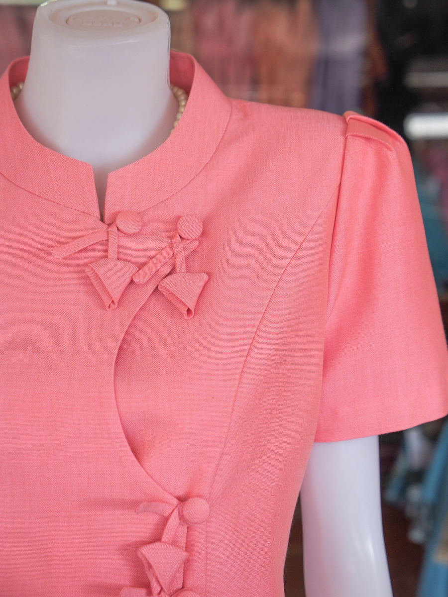 เสื้อผ้าฝ้ายสุโขทัย สีโอรส ไซส์ 2XL