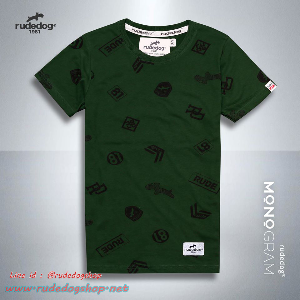 เสื้อยืดแขนสั้น Rudedog รุ่น MonoGram Size L