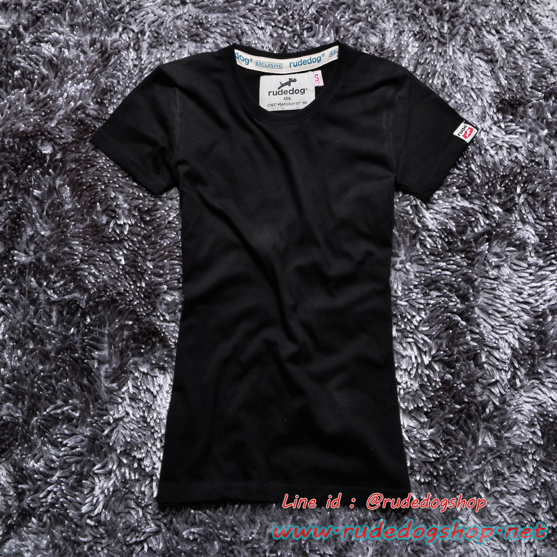 เสื้อยืดผู้หญิง Rudedog รุ่น Clear สีดำ