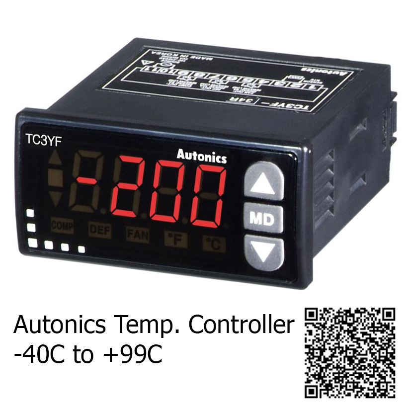 Autonics cooling Temp.controller TC3YF-34R-N 3relays[ Fan/Defrost/Compressor ] input 100-240vac Full perfermance