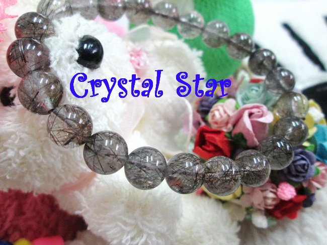 สร้อยข้อมือแก้วขนเหล็ก เกรด A