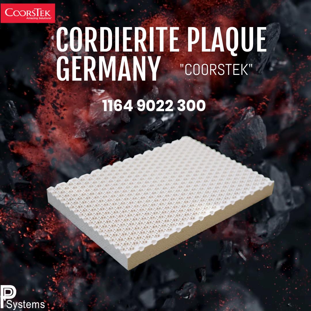 กระเบื้องหัวเตาอินฟาเรด แผ่นรังผึ้งหัวเตา COORSTEK Cordierite Plaque (Germany) ขนาด 132x90x13