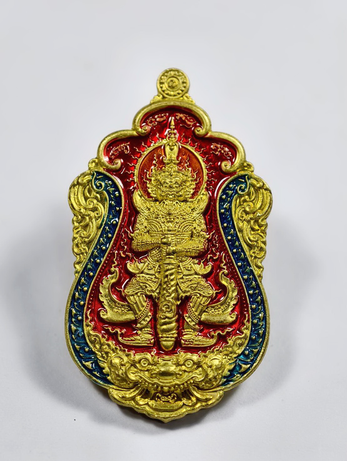 หลวงพ่อสุชาติ วัดศิลาดอกไม้ ท้าวเวสสุวรรณเทพประทานพร ลงยา (KA997)