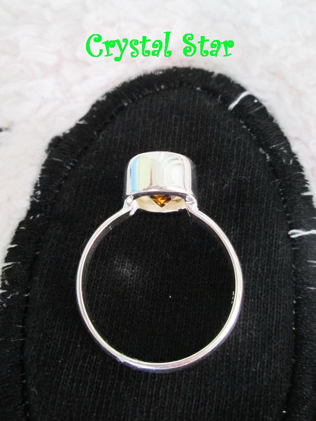 แหวนเงิน+Citrine เกรด A