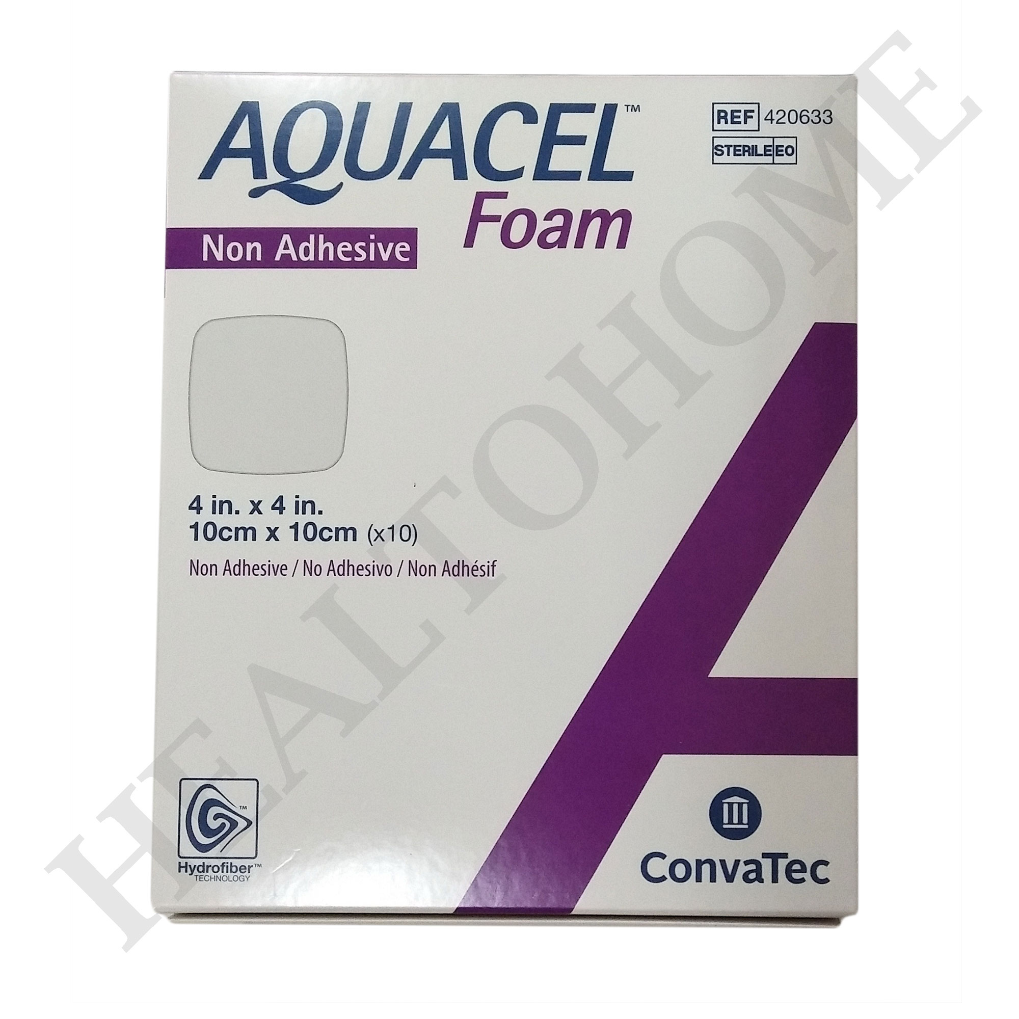 Aquacel Foam Non-adhesive แผ่นแปะแผลกดทับ 10x10 ซม.