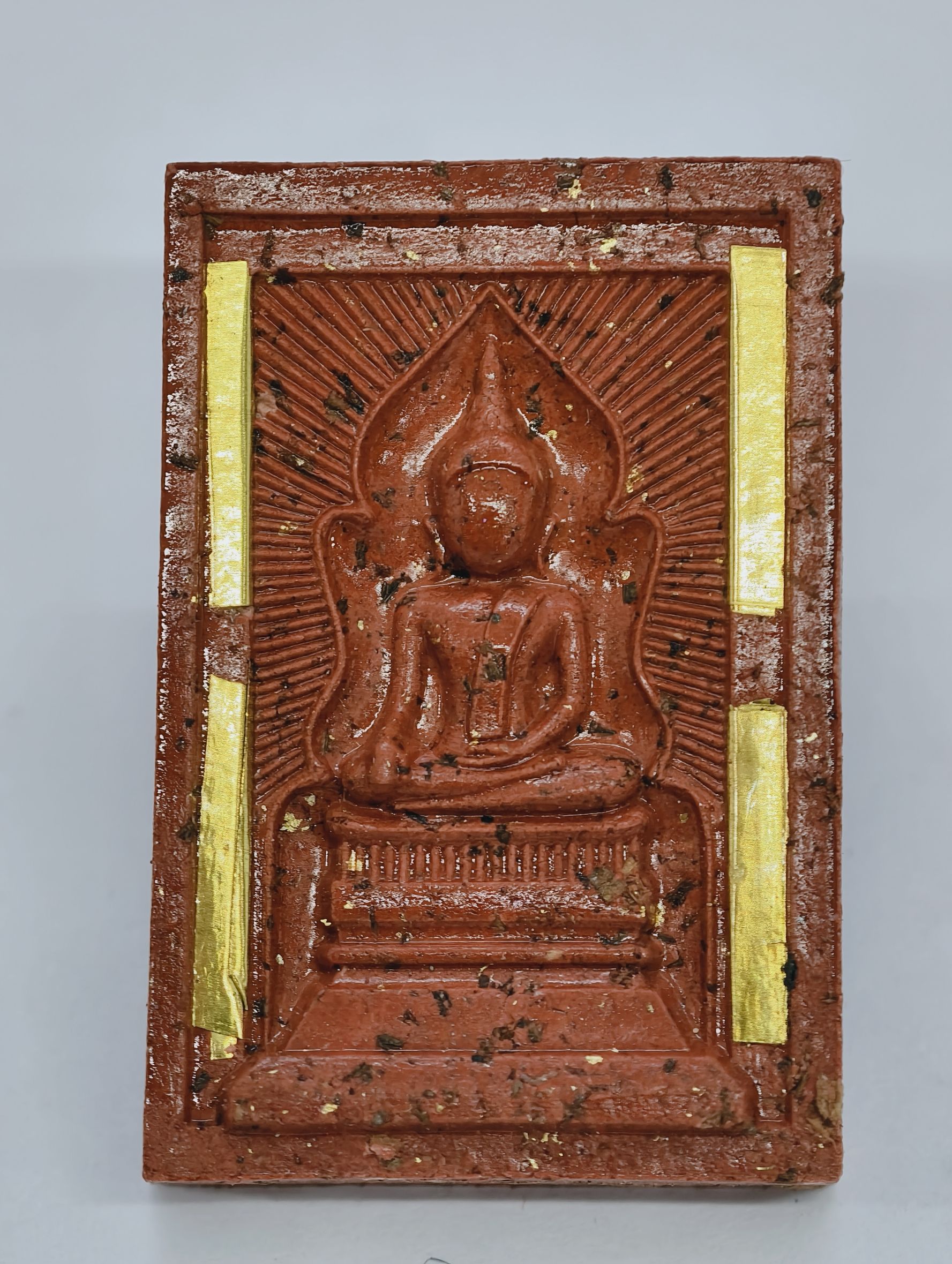 หลวงปู่จื่อ วัดเขาตาเงาะอุดมพร พระสมเด็จ แหวกม่าน มหาโชค ตะกรุดทอง4ดอก KA2594