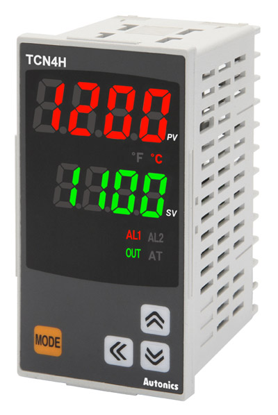 Call ! " ราคาโปรโมชั่น" TCN4H-24R [ PID Temperature Controller , Output : SSR + Relay , Dual display , Size 48mm x 96mm ]