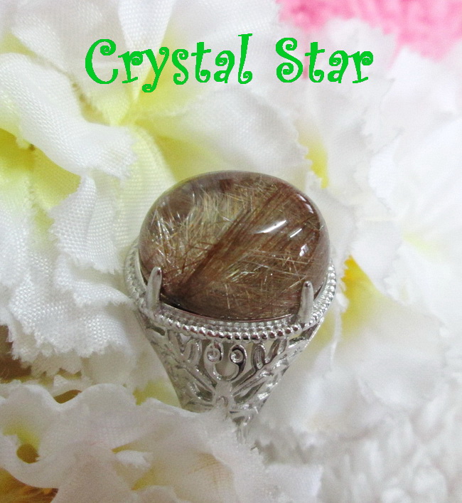 แหวนสแตนเลส+ไหมเงิน