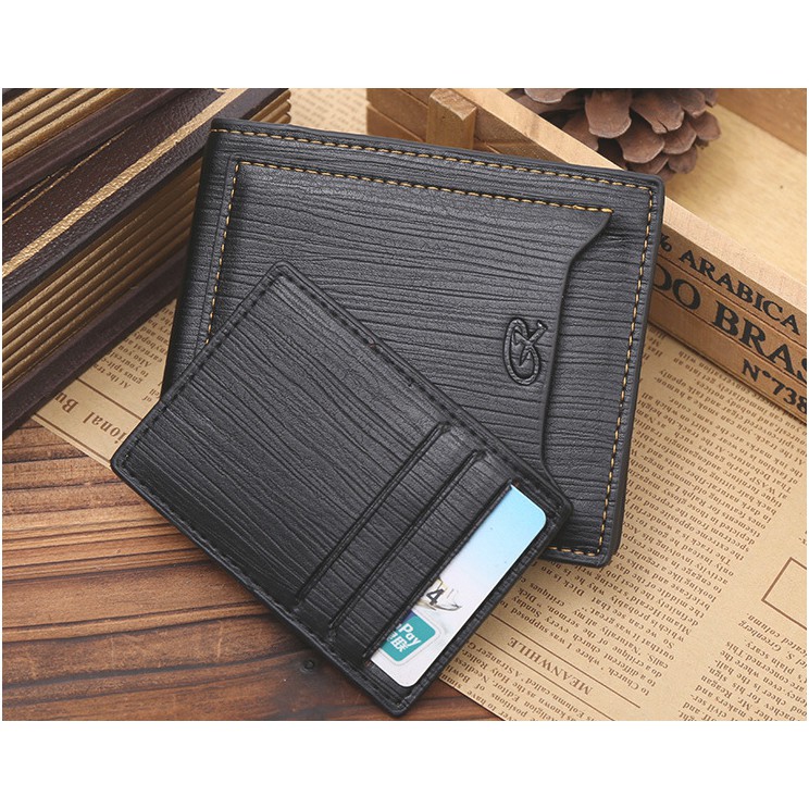 กระเป๋าสตางค์ผู้ชาย MS210 สีดำ