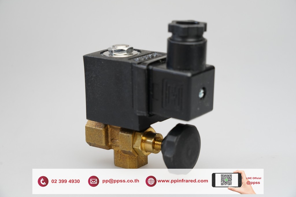 Flow Control Gas Solenoid Valve 1/4" 230V IP65 l โซลินอยวาล์วแก๊ส ชนิดปรับอัตราการไหลได้
