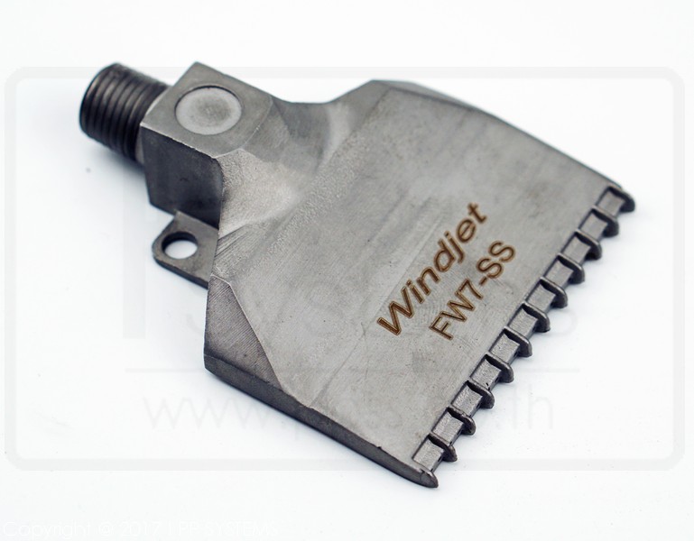 WINDJET NOZZLE, WIDTH 40MM, ORIFICE 22HOLES, STAINLESS STEEL 1/4" BSPT l หัวฉีดพ่นลม สแตนเลสสตีล