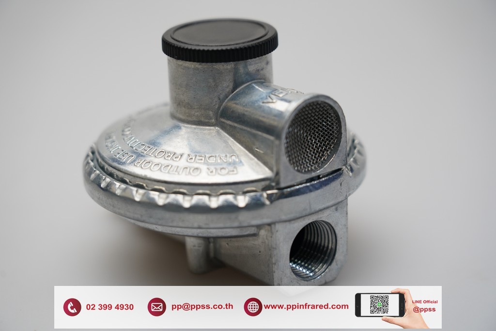 Low Pressure Regulator for LPG, Output 50-100mbar, Size 1/4" x 3/8" NPT