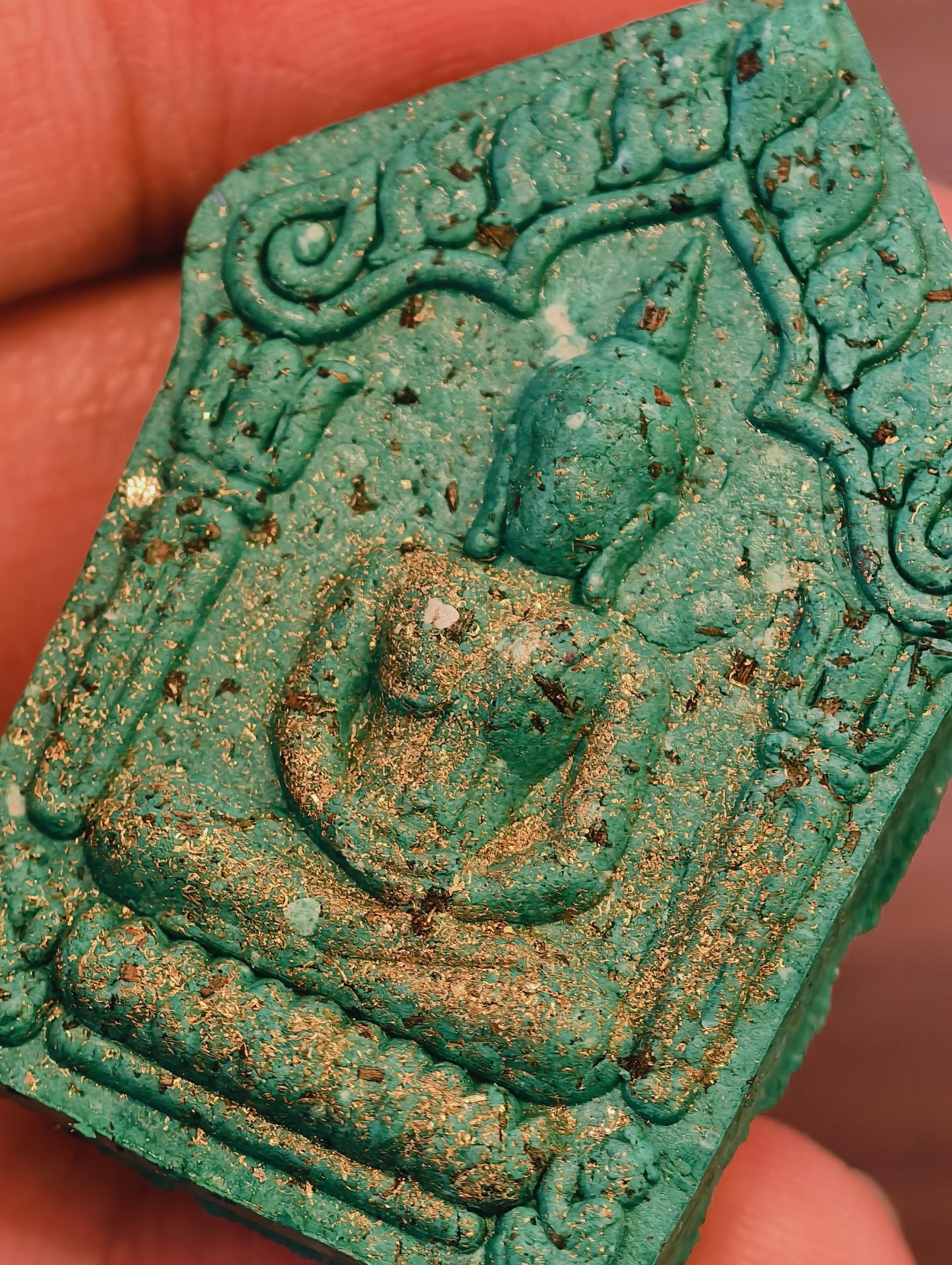 หลวงปู่มหาศิลา สวนสงฆ์แกเปะ ขุนแผน ล้านรวยรวย หลัง พระคาถาหัวใจขุนแผน KA4288