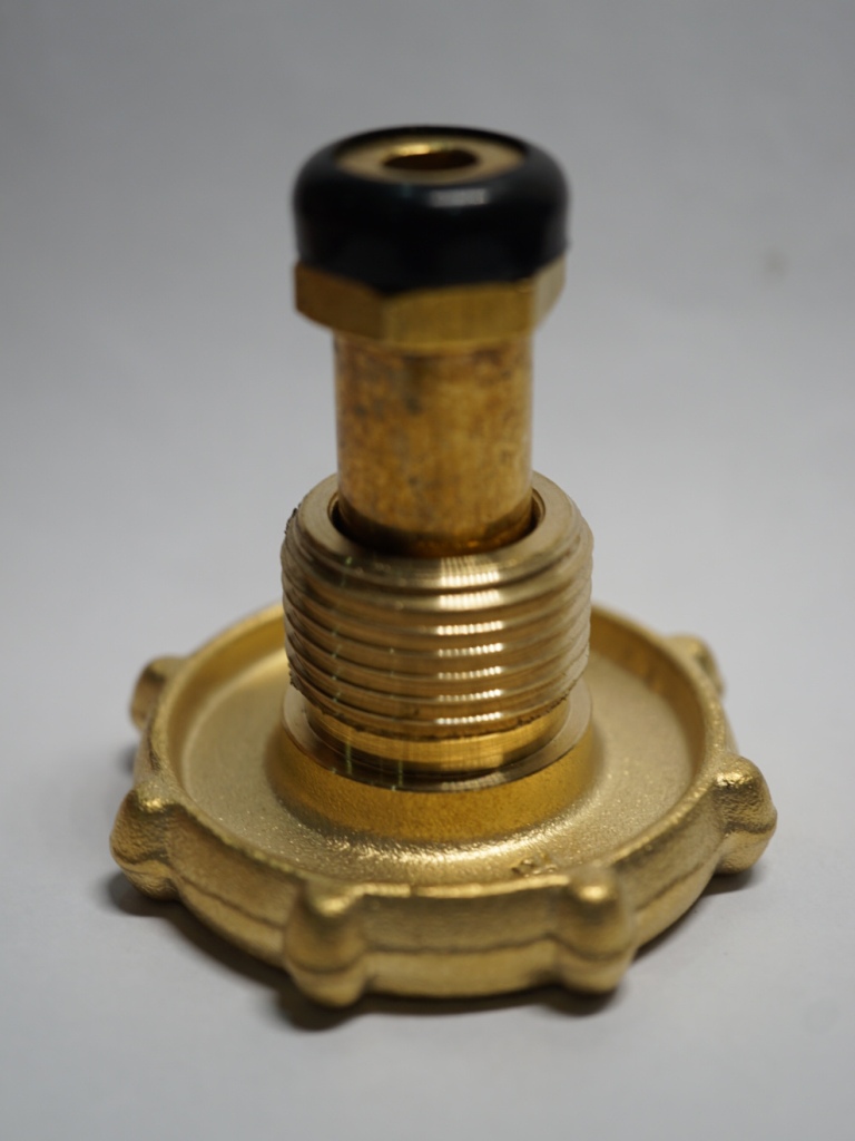 Brass Knob Gas Cylinder - Rubber Seat