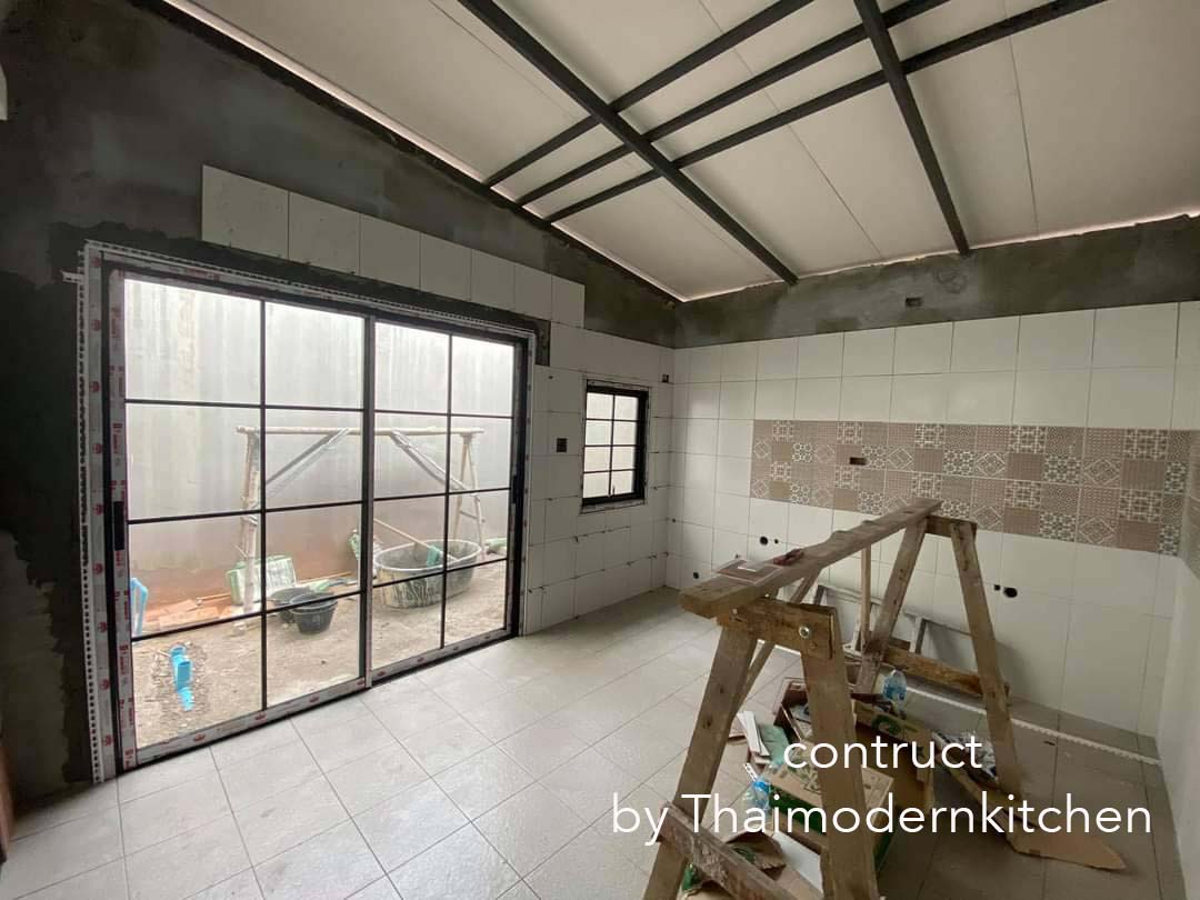 งานต่อเติมครัว ขนาด 4×5.5 m 22 ตรม. ต่อเติม หมู่โกลเด้น ซิตี้สาธร (ไม่ลงเข็ม)