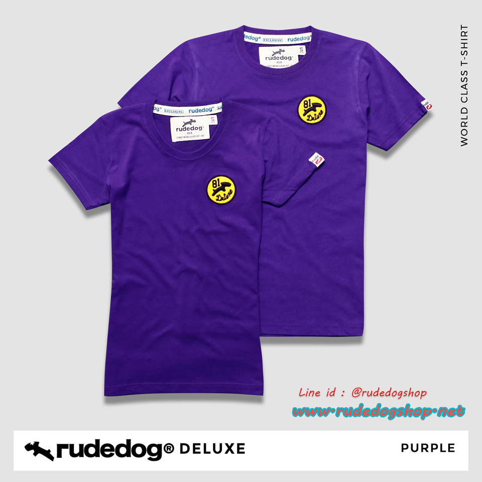 เสื้อยืดผู้หญิง Rudedog รุ่น Deluxe สีม่วง