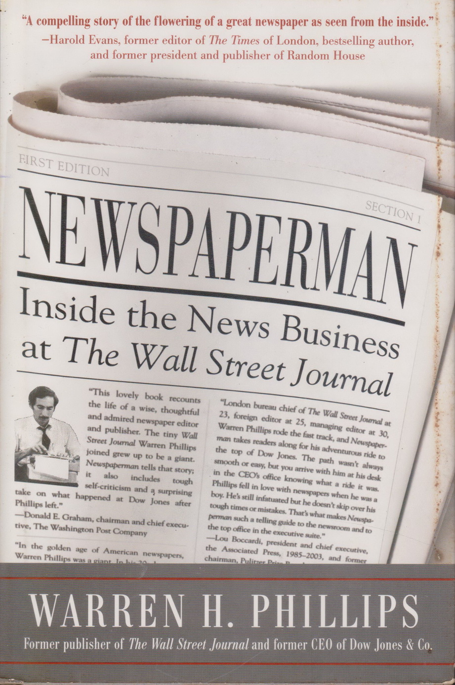 หนังสือภาษาอังกฤษ (ปกแข็ง) Newspaperman: Inside the News Business at the Wall Street Journal by Warren H. Phillips