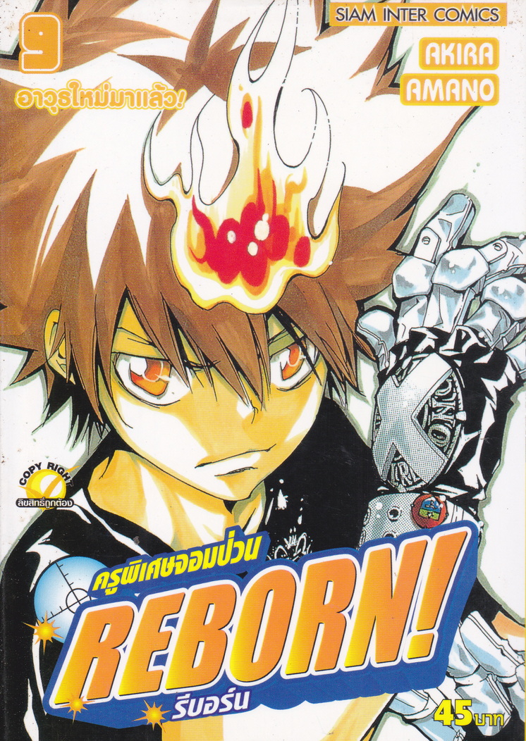 หนังสือการ์ตูน Reborn! ครูพิเศษจอมป่วน เล่ม 9 ผู้เขียน Akira Amano