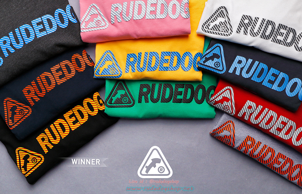 เสื้อยืดแขนสั้นผู้หญิง rudedog รุ่น Winner (วินเนอร์) สีเทาเข้ม