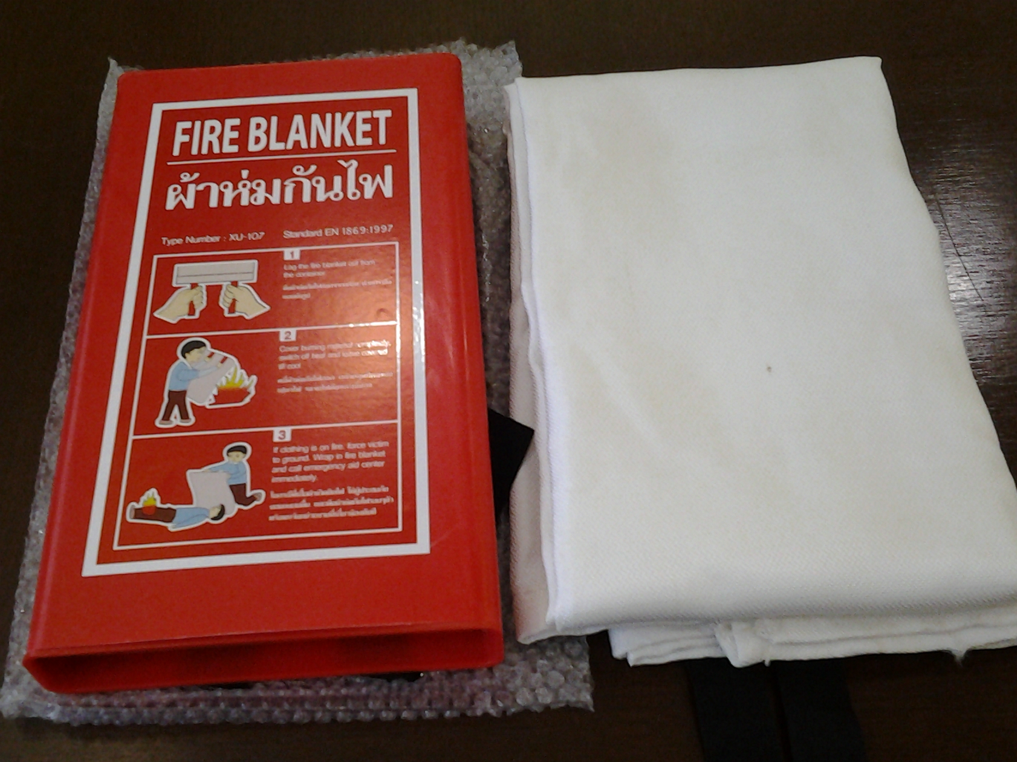 หน้ากากป้องกันไฟใหม้ ช่วยชีวิตหนีไฟไม่ให้สำลักควัน สารเคมี ก๊าซพิษ ขี้เถ้า เปลวไฟ