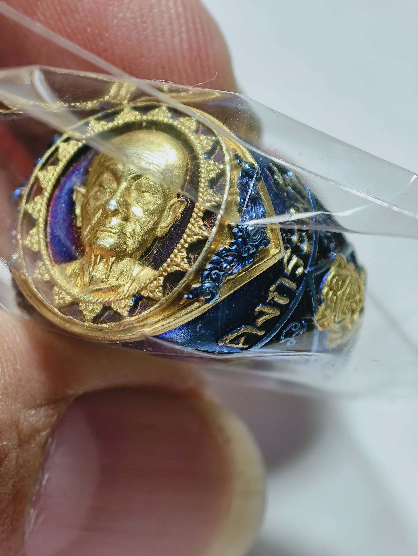 หลวงปู่บุญมา สำนักสงฆ์เขาแก้วทอง แหวนคงกระพัน รุ่นแรก AC3439