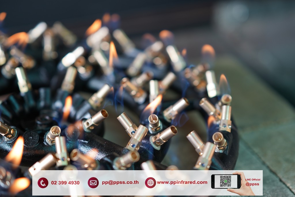 หัวเตาแก๊ส JB88 Jet Gas Burner 700,000 BTU/hr ขนาด Ø 520 มม. สำหรับถังต้มอุตสาหกรรม