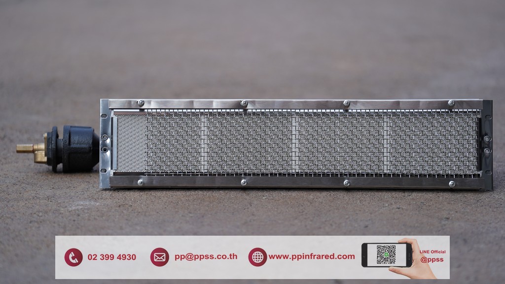 หัวเตาอินฟราเรด SUNSRAYS GR-1602 6.3kW ชนิดเหล็กหล่อ ขนาด 570x130x170