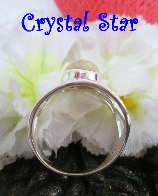 แหวนเงิน+Opal เกรด A