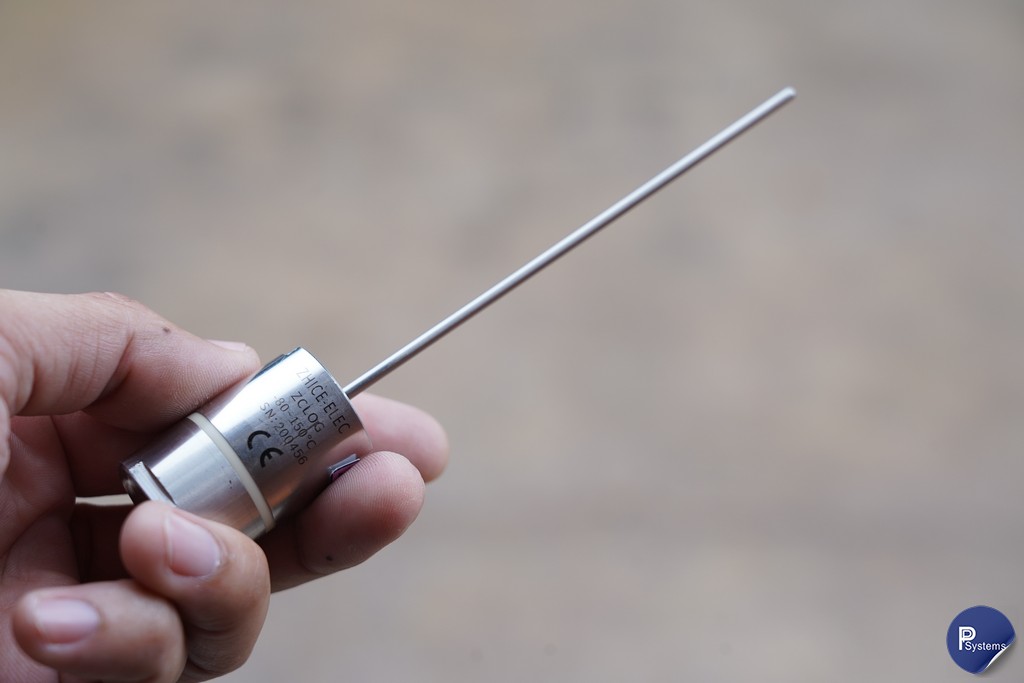 ZCLOG ดาต้าล็อกเกอร์ไร้สาย โพรบยาว 110 มม. ช่วงอุณหภูมิ -40°C ถึง 150°C