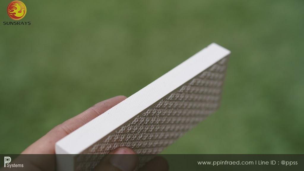 กระเบื้องหัวเตาอินฟาเรด แผ่นรังผึ้งหัวเตา HEATwave Cordierite Plaque (China) ขนาด 132x46x13