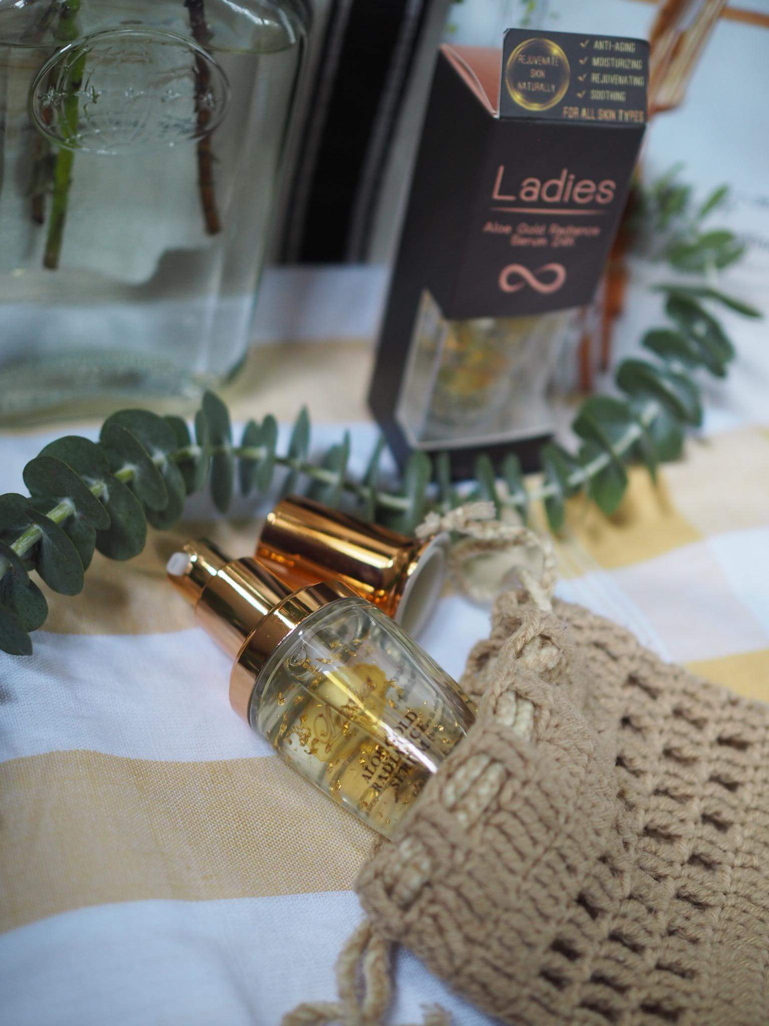 Ladies Aloe Gold Radiance Serum เซรั่มว่านหางจระเข้เข้มข้นผสมทองคำ 24K