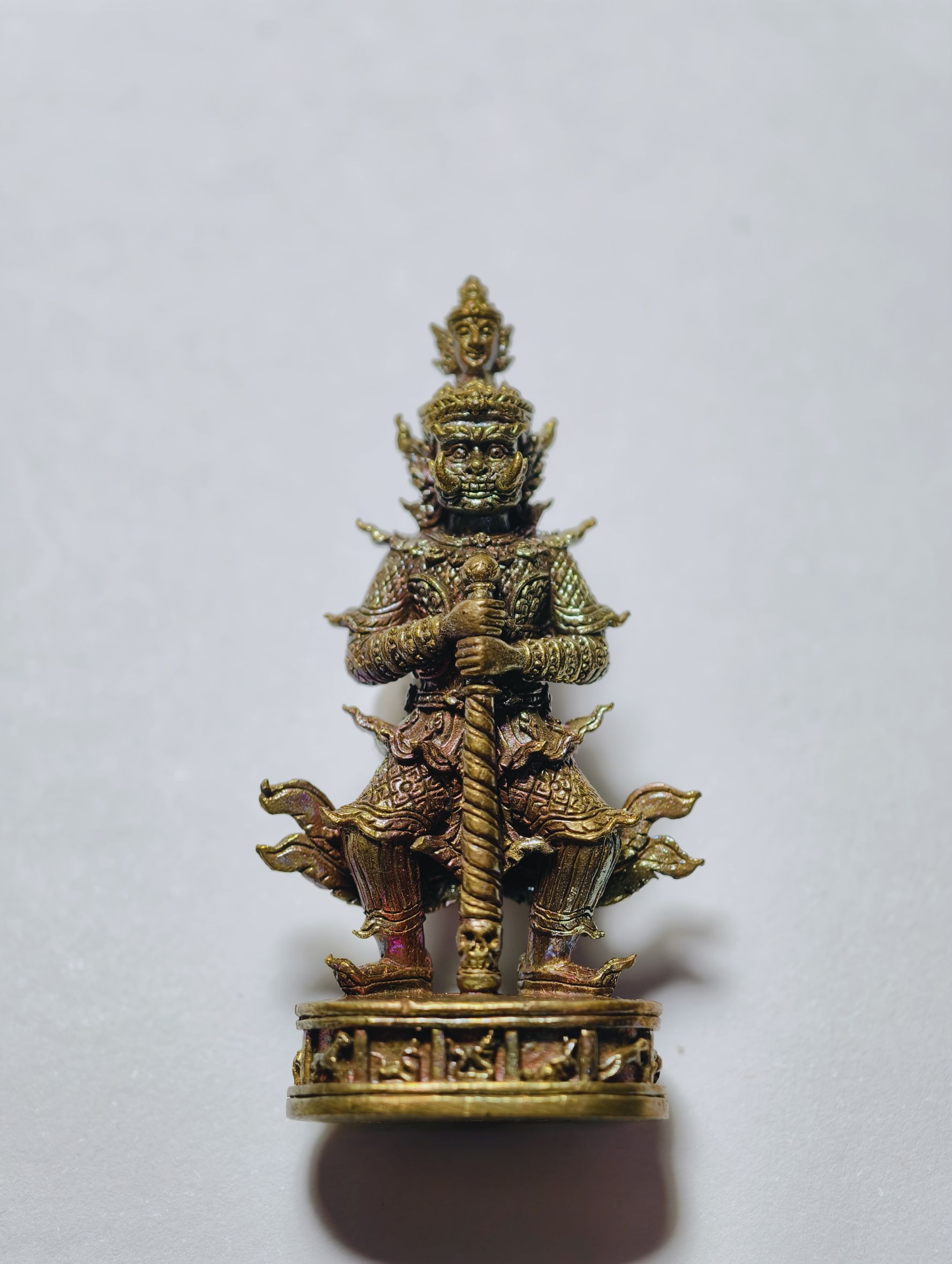 ครูบาบุญยัง วัดห้วยน้ำอุ่น ท้าวเวสสุวรรณ เนื้อสัมฤทธิ์ (KA2244)