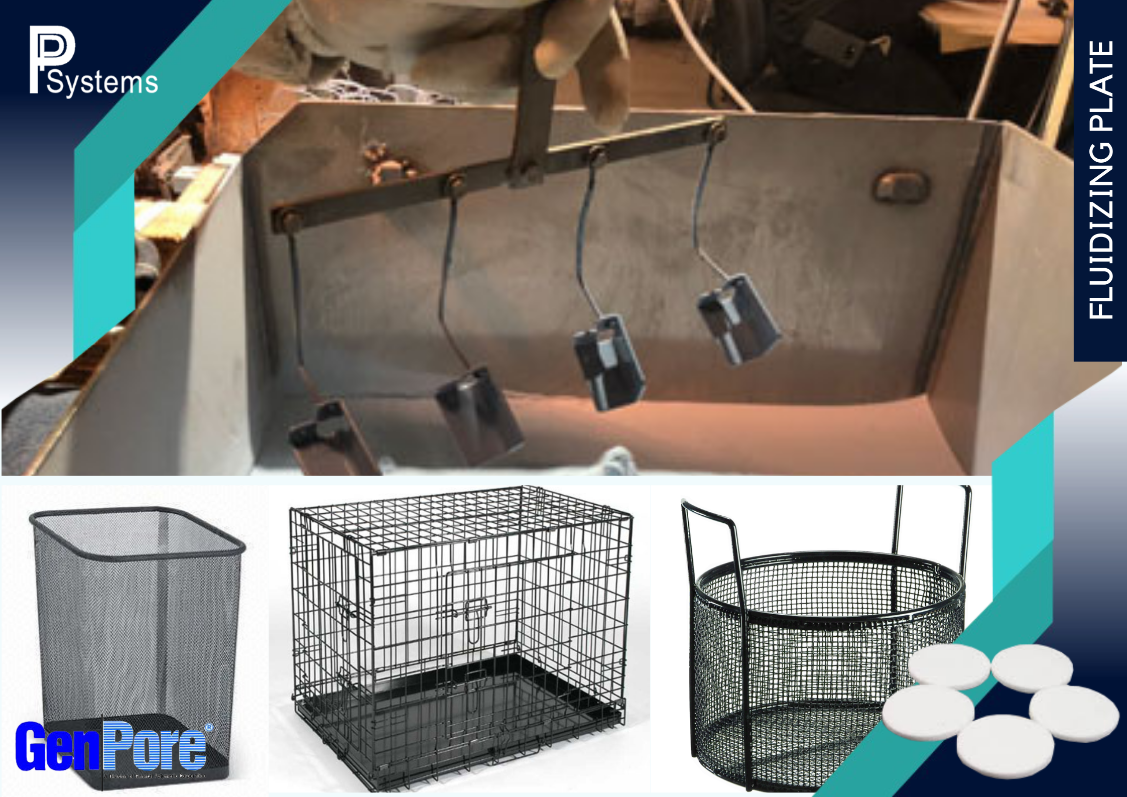 GenPore Fluidized Bed Powder Coating l แผ่นฟลูอิดไดซ์ สำหรับถังพ่นสีแบบจุ่ม